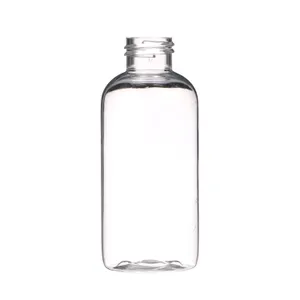 2 oz Clear PET Plastic Bullet Round Bottle - 20-410 Neck Finish